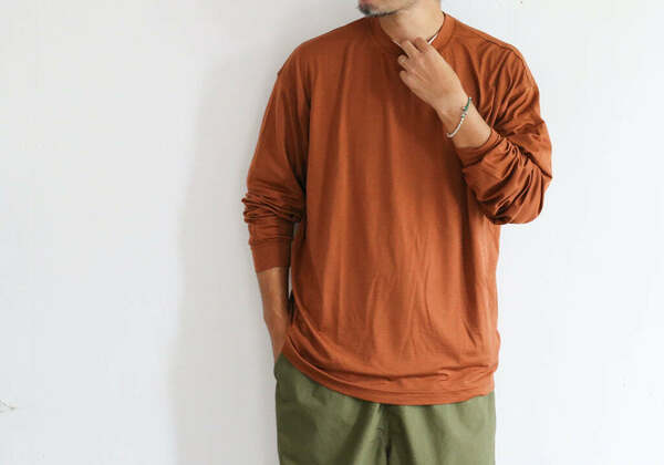 AURALEE オーラリー WASHABLE LIGHT WOOL JERSEY L/S TEE