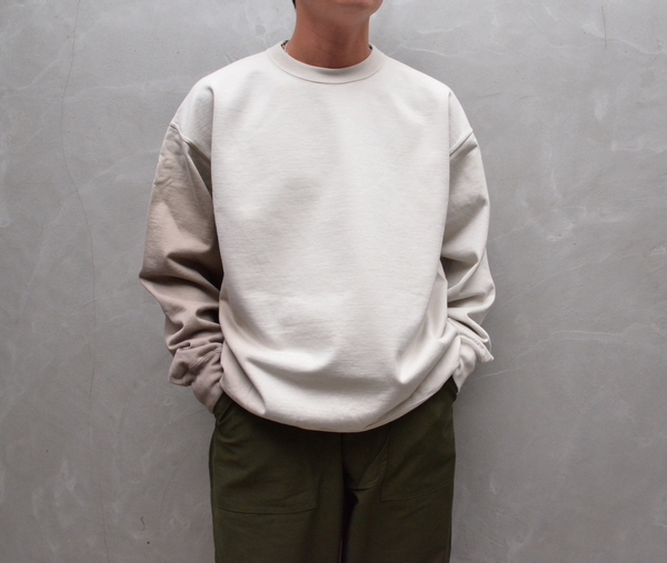 AURALEEオーラリー ORGANIC COTTON COMPACT GRADATION DYED SWEAT P/O