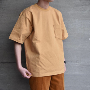 AURALEE オーラリー STAND-UP TEE CAMEL YELLOW