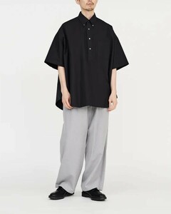 23ss Graphpaper Oxford Oversized S/S B.D Pullover Shirt