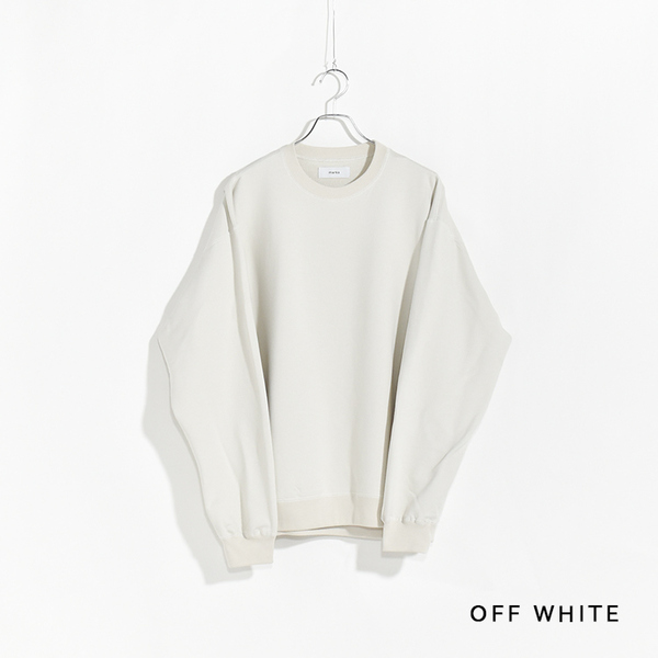 marka (マーカ)40/2RECYCLE SUVIN ORGANIC COTTON KNIT CREW NECK / リサイクルスビンオーガニックコットンインレイクルーネック