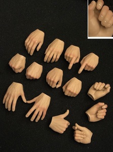  postage 120 jpy 1/6 improvement version 2.0 hand parts 14 piece finger Heart Sam z up ( inspection DAMTOYS easy&simple DID hot toys WORLDBOX TBleague