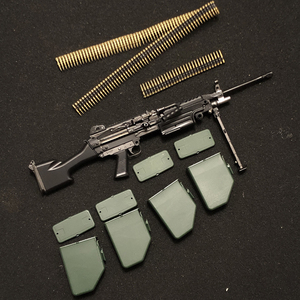 送料140円) 1/6 ミニミ M249 軽機関銃 銃 ソルジャーストーリー (検 DAMTOYS easy&simple DID soldierstory フィギュア