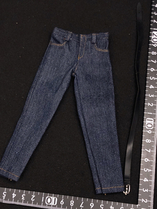  new version ) special price 1/6 dark blue belt attaching ) Denim man ACNTOYSji- bread jeans ( inspection DAMTOYS hot toys TBleague pants clothes figure 