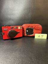 A7ジャンク1円スタートフィルムカメラKONICAコニカEF 3Dコンパクトカメラ赤_画像1