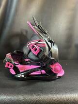 A21ジャンク1円スタートビンディング スノーボード US4-7 MP22-25 FT3/FT4 FASTECPRIVATE #25621 BLACK/PINK S箱付_画像2