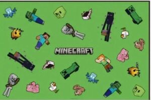 新品　Minecraft マイクラ　マインクラフト　レジャーシート　遠足　1人用　キッズサイズ