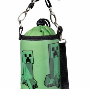 新品　Minecraft マイクラ　マインクラフト　保冷　ペットボトルホルダー ショルダー　水筒