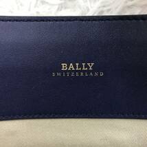 使用数回/A4●バリー BALLY トートバッグ ショルダーバッグ 2way メンズ ビジネス 大容量 レザー 本革 青 ブルー トレインスポッティング_画像9