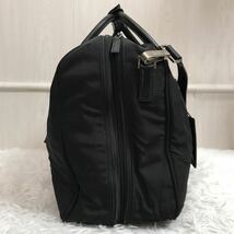 入手困難/2室●グッチ GUCCI ボストンバッグ ブリーフケース ビジネスバッグ ショルダー 2way メンズ 大容量 ナイロン レザー ロゴ金具_画像5