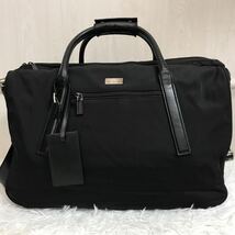 入手困難/2室●グッチ GUCCI ボストンバッグ ブリーフケース ビジネスバッグ ショルダー 2way メンズ 大容量 ナイロン レザー ロゴ金具_画像2