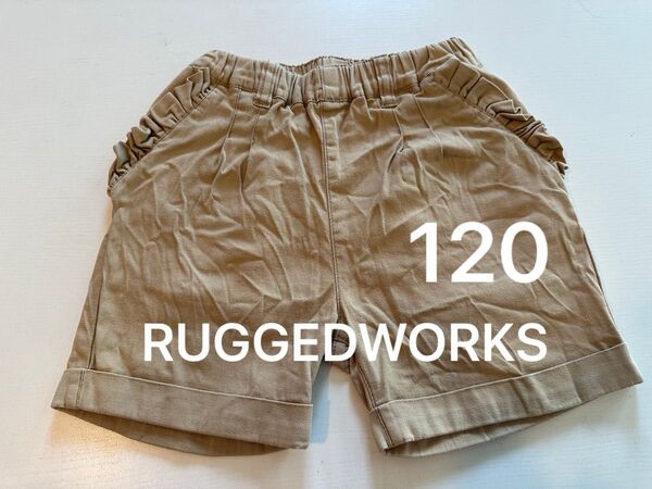 ショートパンツ ハーフパンツ 半ズボン 子供服 キッズ服 120 RUGGEDWORKS 女子 女の子 ラゲッドワークス