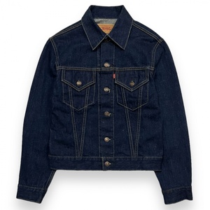 00s Levi's リーバイス 70505 デニム トラッカー ジャケット Gジャン 70505-0301 ショート丈 短丈 アウター 古着 S 濃紺 インディゴブルー