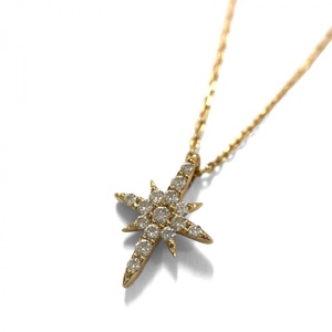  beautiful goods STAR JEWELRY Star Jewelry k Rossi ng Star diamond necklace pendant K18 15P 0.06ct Gold 