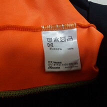 【送料無料】 ミズノ ポロシャツ L ブラック オレンジ 半袖 プラクティスシャツ テニス MIZUNO_画像4