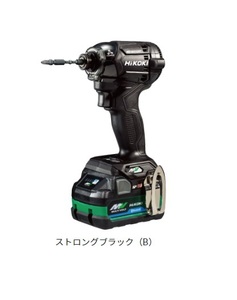 ハイコーキ WH36DC(2XPBSZ) ストロングブラック (バッテリ2個・充電器・ケース付) 36V インパクトドライバ