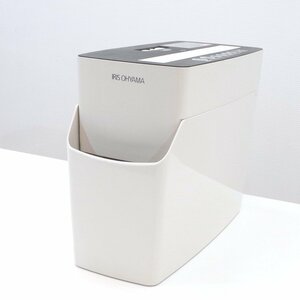  Iris o-yama shredder P5EE white paper shredder Cross cut small size personal small . machine OA equipment A4 KK13840 used off .