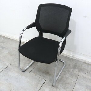 KOKUYO コクヨ Saterite サテリテ CK-M795 ミーティングチェア ブラック スタッキングチェア 肘付き 会議椅子 EG11789 中古オフィス家具