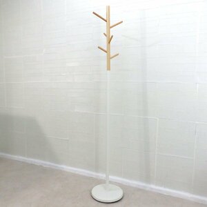  paul (pole) hanger natural * white hanger rack coat hanger paul (pole) hanger wooden steel Northern Europe hat YH13763 used office furniture 