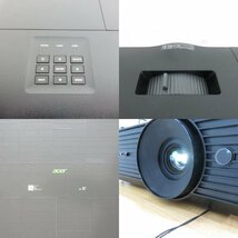 Acer エイサー DWX1842 プロジェクター 4000ルーメン ３D HDMI プレゼン 会議 映画 映像 映写機 投影機 OA機器 YH13275 中古オフィス家具_画像7
