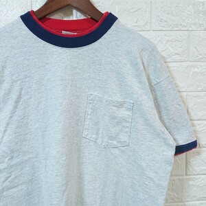 【レア】USA製 90s Vintage CAMBER ヴィンテージ キャンバー ヘビーウェイト ポケット Tシャツ Lサイズ 霜降り double rib pocket t-shirt 