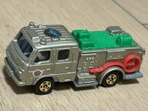 トミカ 日本製 No.110 日産ディーゼル ポンプ消防車 1989年 （90年発売の「トミカ未来緊急隊 アースコマンダー」の物） やや美品