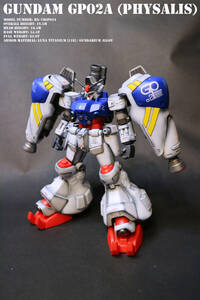 Art hand Auction 1/144 HGUC Gundam GP02 Physalis منتج نهائي مطلي ومعدل, شخصية, جاندام, منتج منتهي