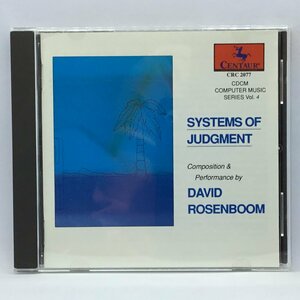 David Rosenboom / Systems Of Judgment (CD) CRC2077