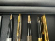  万年筆・ボールペンおまとめ12本 18K、14K Mont Blanc PILOT PARKER SHEFFER モンブラン パイロット パーカー シェーファー 現状品 箱あり_画像5