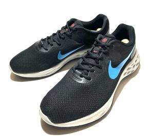 【美品】NIKE REVOLUTION 6（US12/30cm）黒 ナイキ レボリューション 6 ランニング マラソン ジョギング シューズ ランシュー NIKE RUN