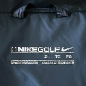 NIKE GOLF ハーフジップ プルオーバー シャツ（XL）黒 ナイキ ゴルフ アノラック 半袖 総裏メッシュの画像7