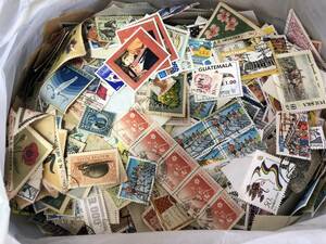 * foreign stamp off paper used . approximately 1kg