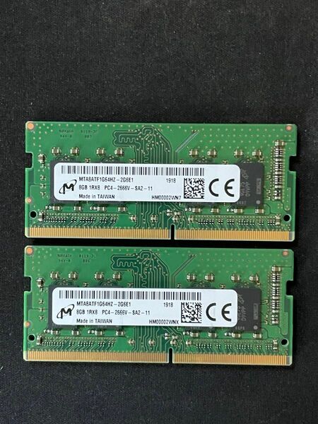 Micron DDR4 2666V 16GB （8GB×2）