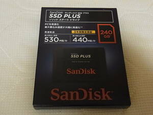 未開封品 SDSSDA-240G-J26 サンディスク San Disk ソリッド ステート ドライブ SSD プラス PLUS 240GB 2.5インチ