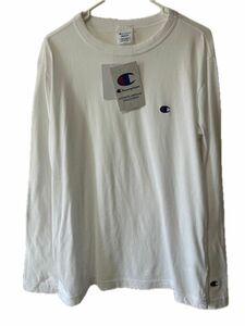 Champion 白　ロンTシャツ