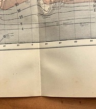 大き目　1890年代　アンティークプリント　7月の等温線図　気象　自然科学　_画像4