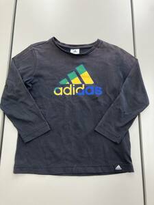  Adidas long T-shirt size 120 black **100 jpy ~** Kids 