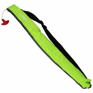  original color great number! life jacket automatic expansion type small of the back volume small of the back belt type fluorescence yellow waste to stationary type * man and woman use! free size 