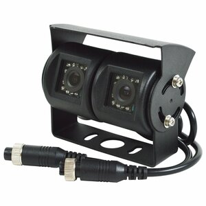 2カメラ CCD バック カメラ 乗用車 小型 トラック バス キャンピングカー RCA 端子 防水 赤外線 LED 搭載 広角 後方 リア 12v