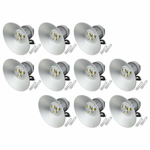 [ hanging lowering lighting ] water silver light type LED therefore super energy conservation! floodlight 150W AC100V 5m 10 piece set white luminescence working light warehouse parking place lighting 