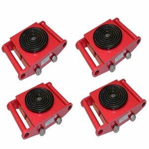 [4 pcs. set ] 6t machine roller Speed roller Chill roller trolley heavy load for 360 times rotating base attaching transportation taking in moving 