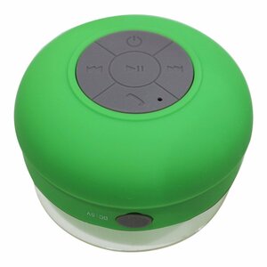 防水 Bluetooth対応 ワイヤレス スピーカー USB充電 グリーン/緑 無線 スマホ 軽量 小型スピーカー マイク内蔵 海 プール