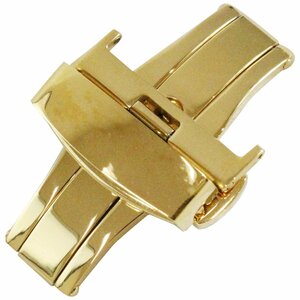 [22mm] push type D buckle Gold / gold spring stick / spring stick removing both opening double doors wristwatch belt clock band catch tail pills for exchange 