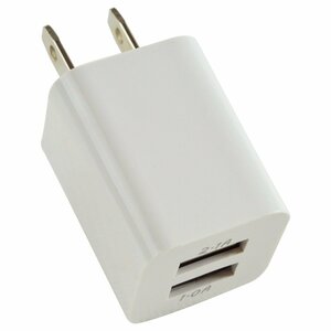  smart phone charger AC adaptor USB port 2.2.1A white iphone smartphone charge USB2 port outlet connector 