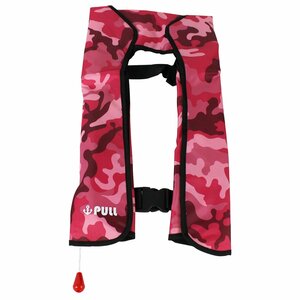  great popularity! original design! life jacket manual expansion type shoulder .. the best type pink camouflage man and woman use! free size fishing boat boat 
