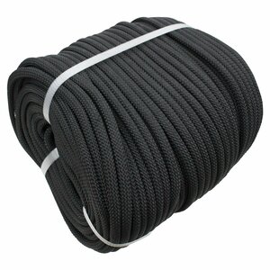 16 strike 8mm 100m mooring rope fender rope double Blade black / black marine rope boat mooring roll 8mi rear i processing less 