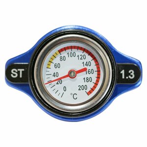 水温計付き ラジエーターキャップ 1.3k タイプB [ブルー/青色] カルディナ/CALDINA ST210G ST207 ST208 1997/09-2002/09 3S-GE 3S-GTE