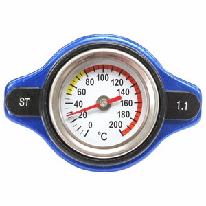 水温計付き ラジエーターキャップ 1.1k タイプB [ブルー/青色] エスクード/ESCUDO TX92W 2000/12-2005/05 エンジン型式/H27A