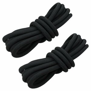 24 strike 12mm 5m 2 pcs set total 10m mooring rope fender rope double Blade black / black marine rope boat mooring 12 millimeter 