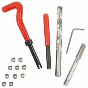 [M10×P1.0]li coil kit screw mountain modification drill attaching . screw reproduction screw hole restoration reinforcement durability improvement female screw repair tool set 
